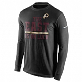 Washington Redskins Nike Black 2015 NFC East Division Champions Long Sleeves WEM T-Shirt,baseball caps,new era cap wholesale,wholesale hats